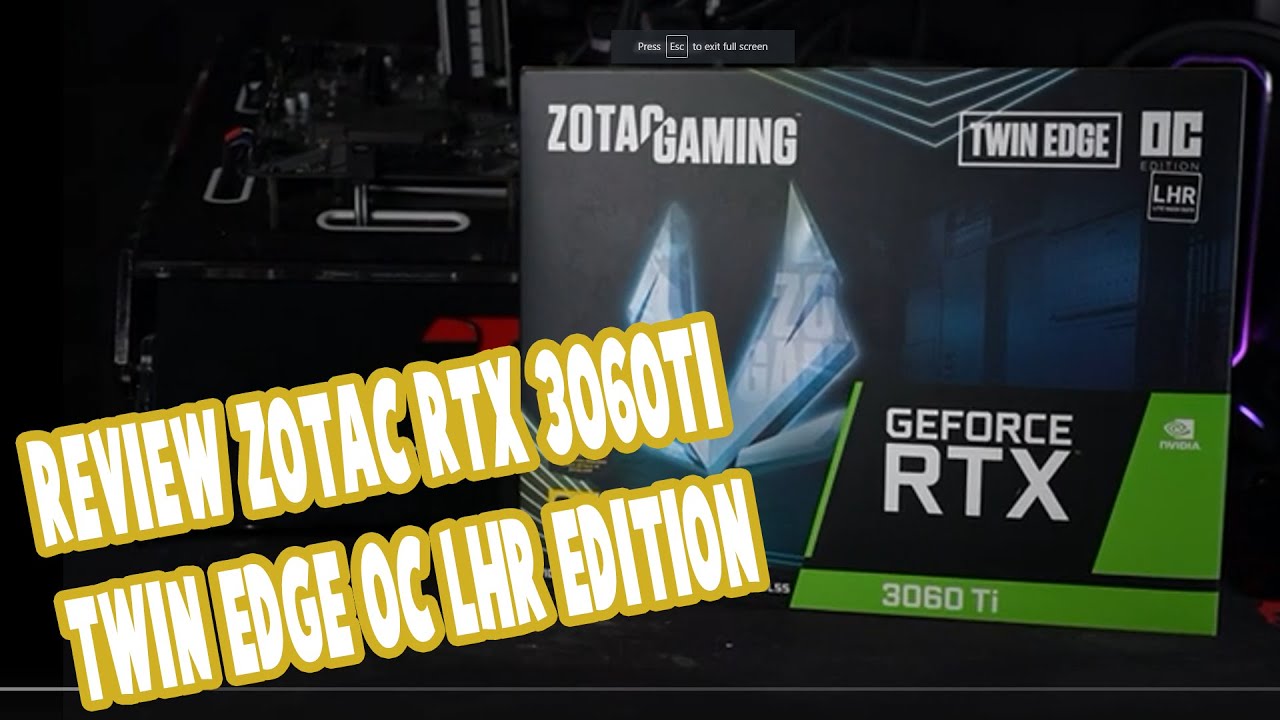 Review Zotac RTX 3060TI Twin Edge OC LHR By ToniX Computer IDModz